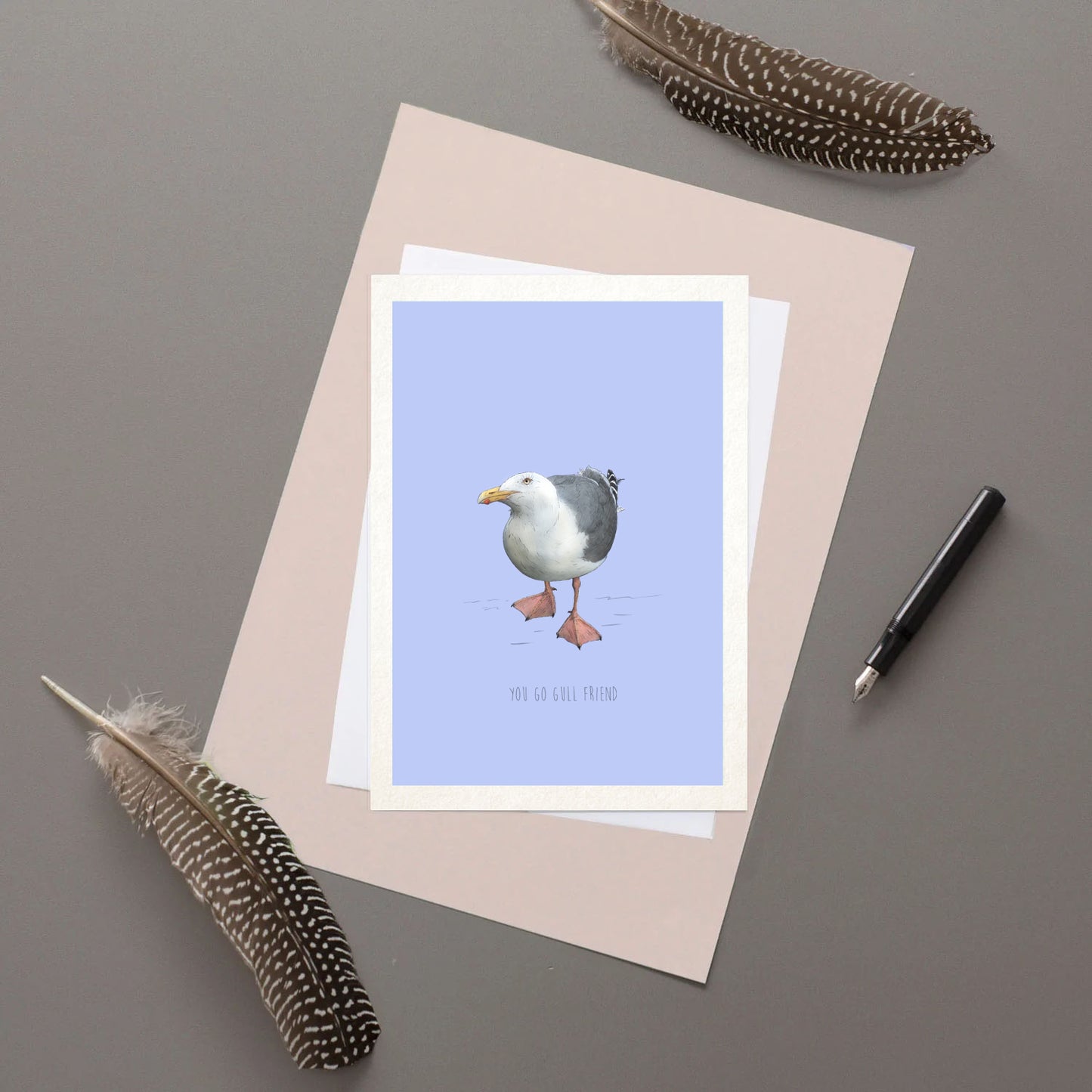 You go Gull Friend greetings card | funny Card | Sea Gull card | For Him | For Her | Grumpy animal | cute Animal card | funny animal card