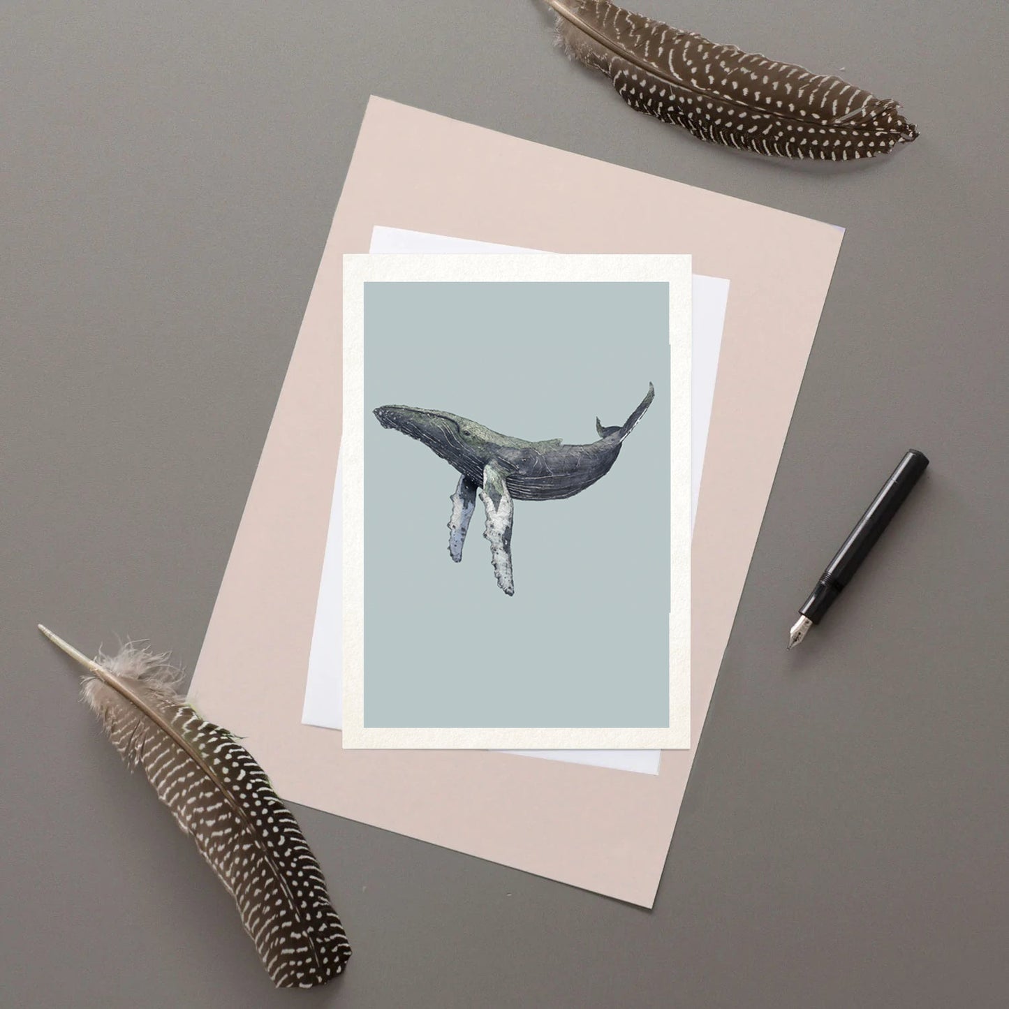 Humpback Whale Greeting Card - Reduced to clear