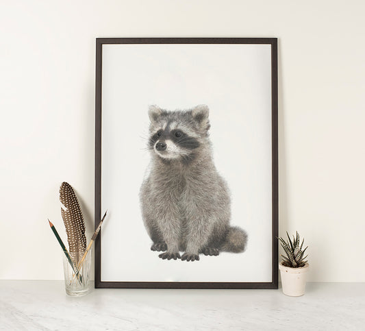 Raccoon print | Cute Raccoon | Trash Panda | Cute Raccoon Print