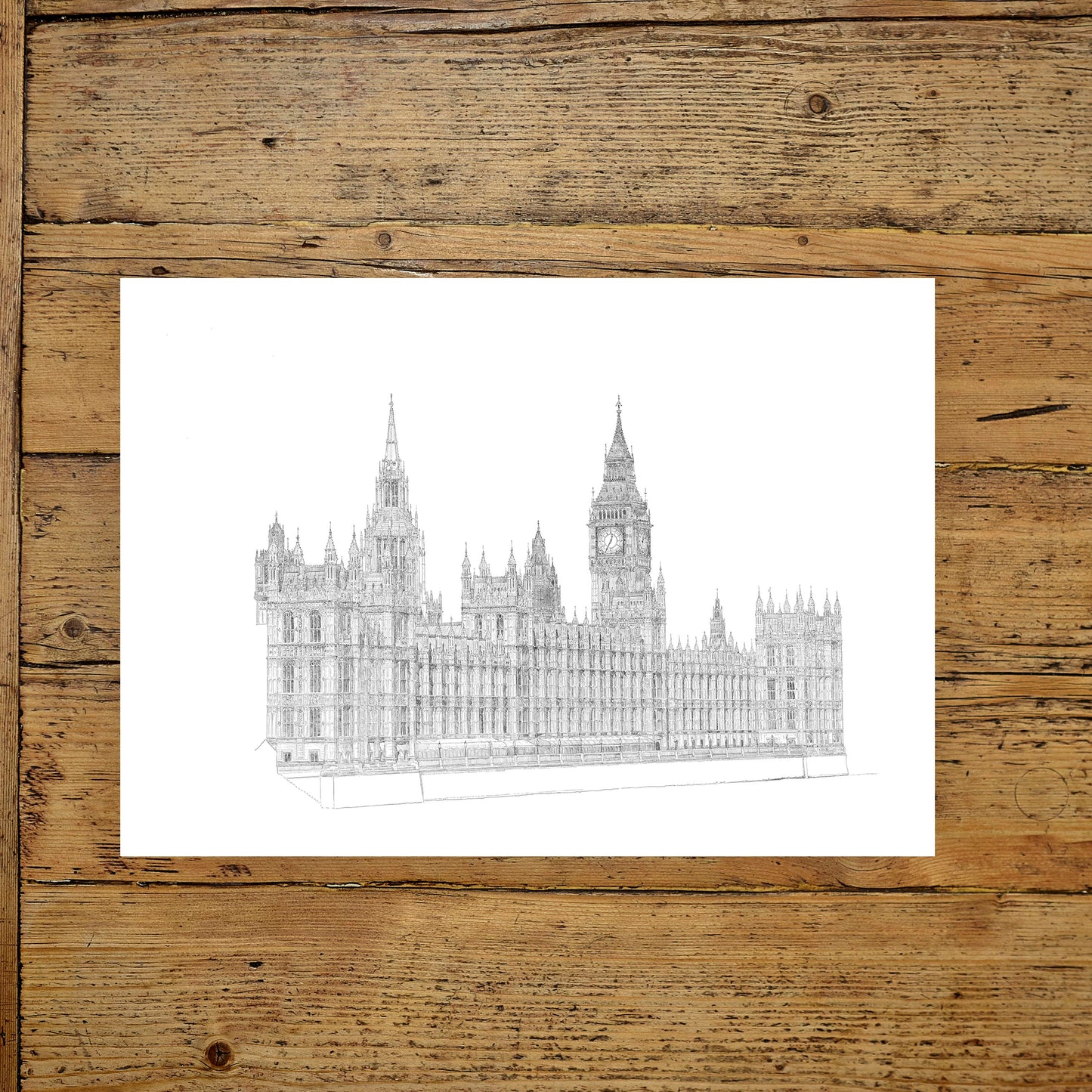 Westminster Abbey Drawing - print - Reduced to clear