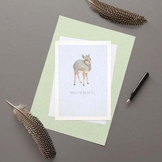 Unsolicited Dik Dik Pic - funny valentines Card