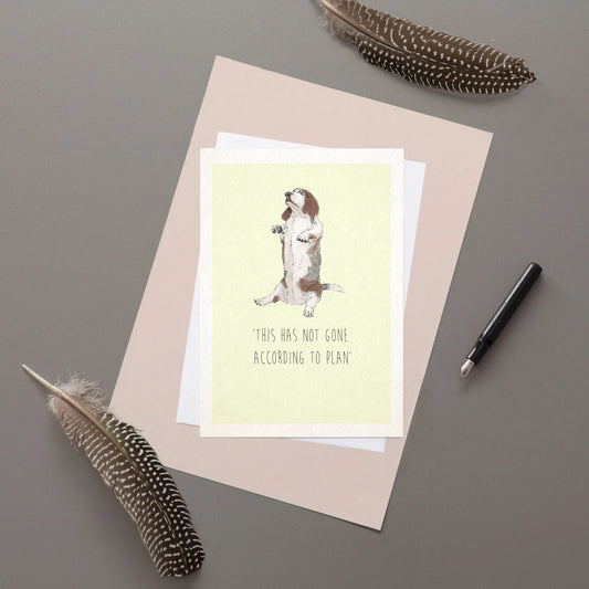 This has not gone according to plan - Greetings card