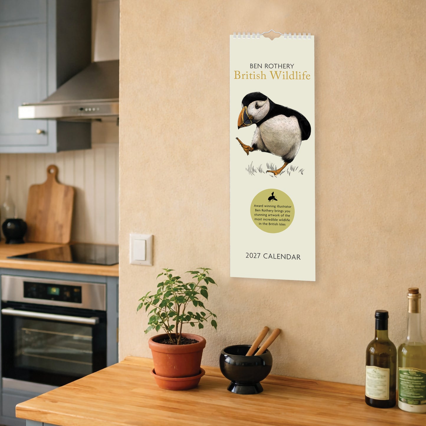 Limited edition SLIM - 2027 Wall Calendar | Slim Wall Calendar | British Wildlife Calendar