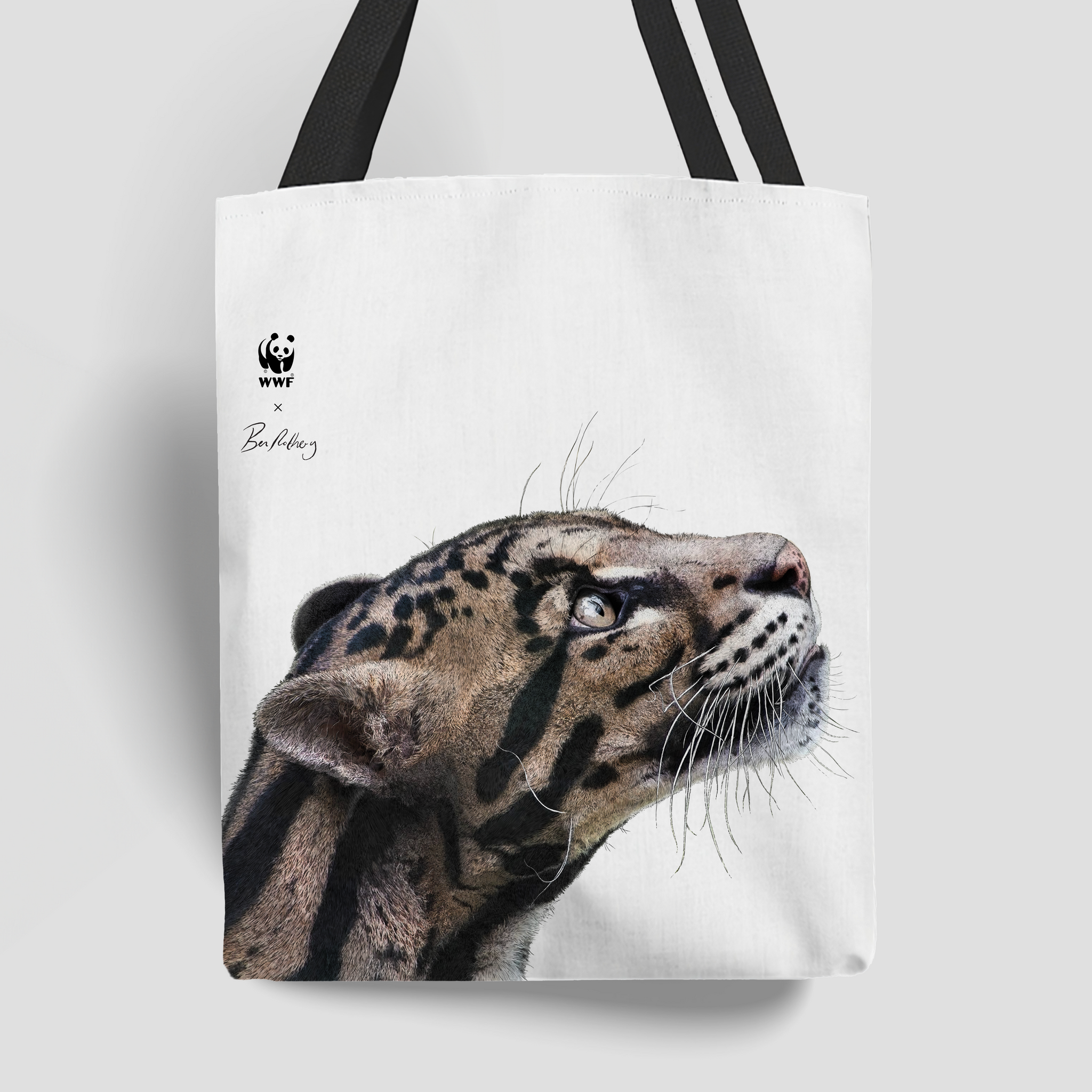 Limited Edition WWF x Ben Rothery Tote Bag - Clouded Leopard