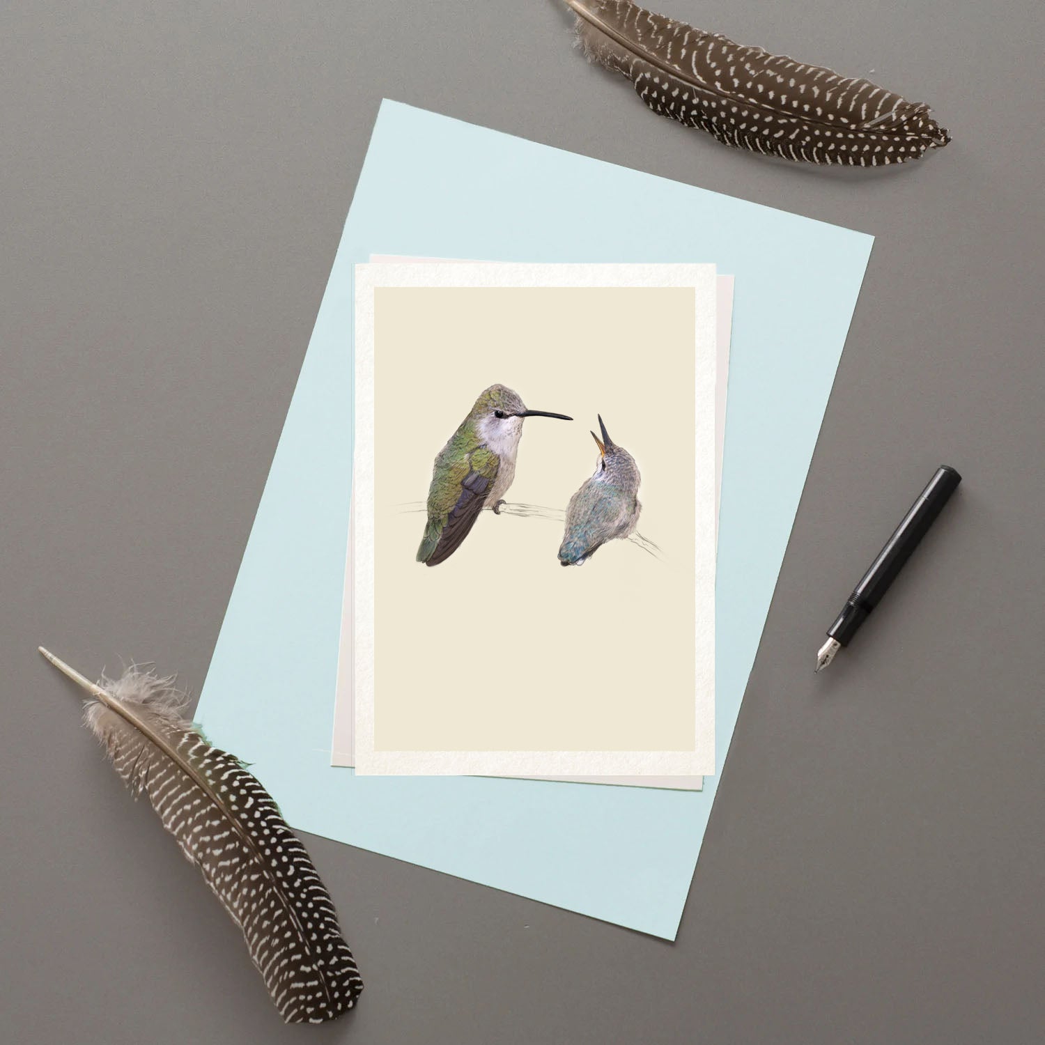 Costa's Hummingbirds, Mothers Day Card