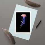 Purple Striped Sea Nettle - Greeting Card