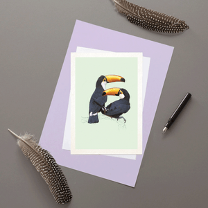 Toco Toucans Pair - Greeting Card