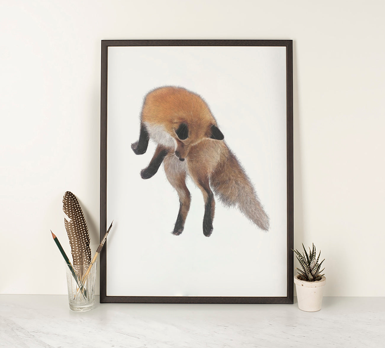 Red Fix II | Red Fox print | Cute Fox Print