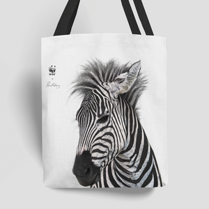 Limited Edition WWF x Ben Rothery Tote Bag - Plain Zebra