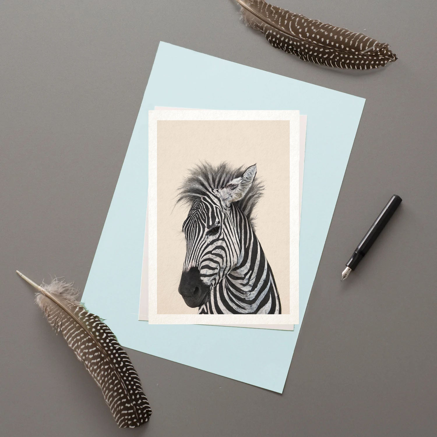 Plains Zebra - Greeting Card