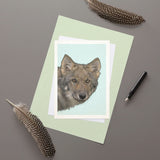 Grey Wolf - Greeting Card