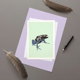 Dyeing Poison Dart Frog - Greeting Card