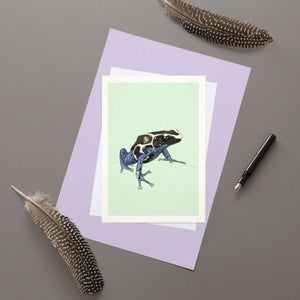 Dyeing Poison Dart Frog - Greeting Card