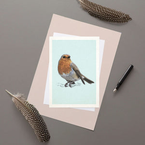 European Robin - Greeting Card