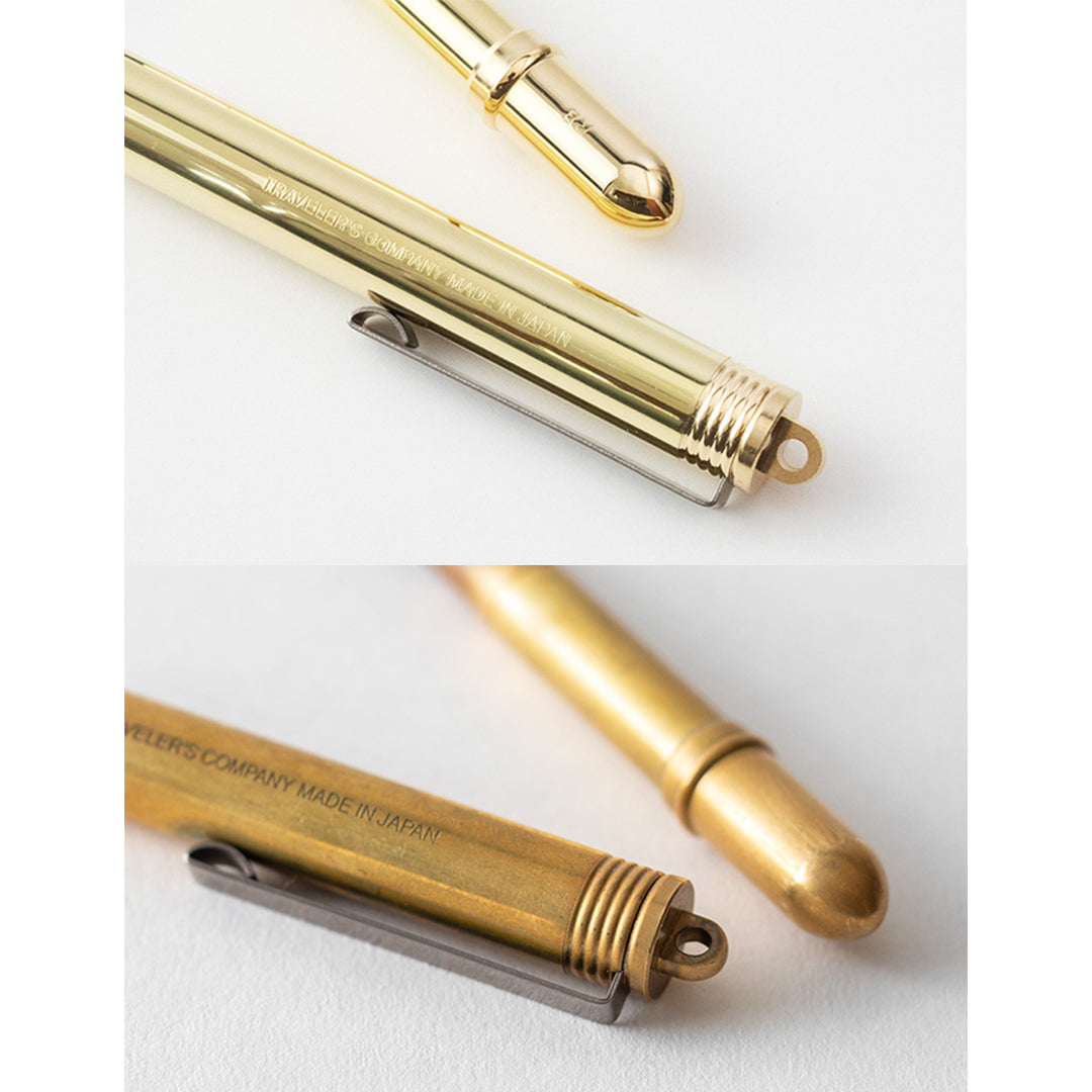 Traveller's Company Solid Brass Rollerball Pen