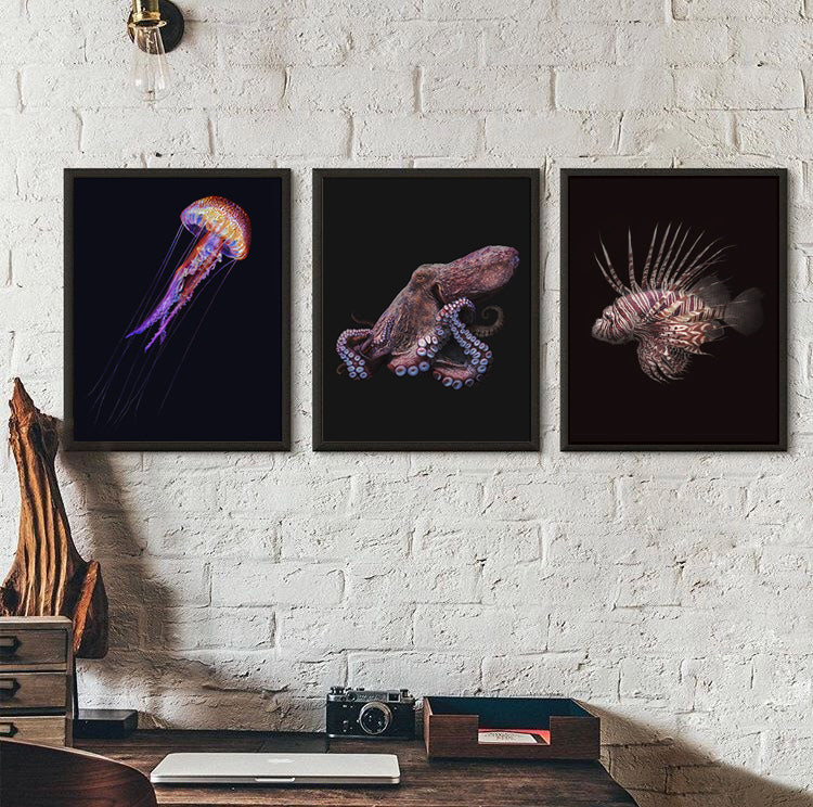 Red Lionfish - Black